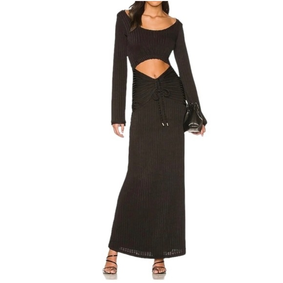 NEW Free People One And Only Black Maxi Dress - Picture 4 of 13